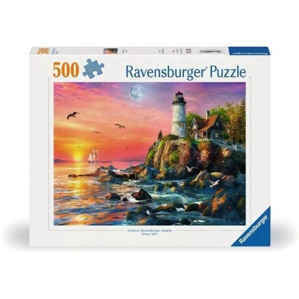 Lighthouse at Sunset (500pc) Ravensburger