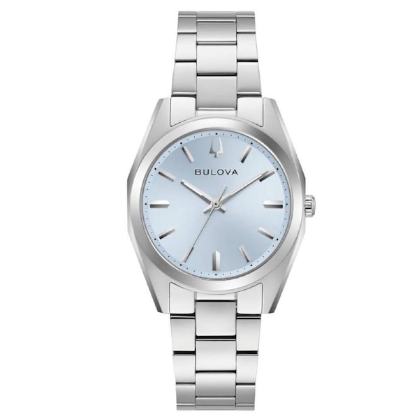 Bulova Classic Surveyor Blue Dial Women's Watch (96L346)
