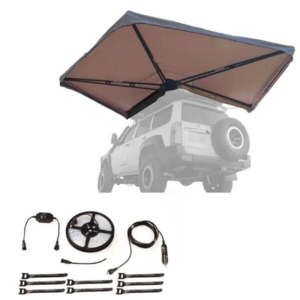 Kings Plus 270° Tourer Freestanding Awning MKII + 4M Strip light