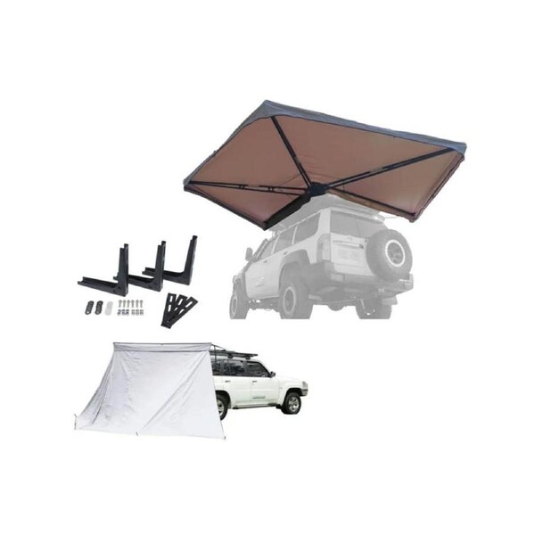 Kings Plus 270° Tourer Freestanding Awning MKII+ Universal Wall + Bracket Triple