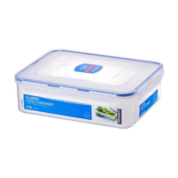 Lock & Classic Rectangular Short Food Storage Container 3.9L