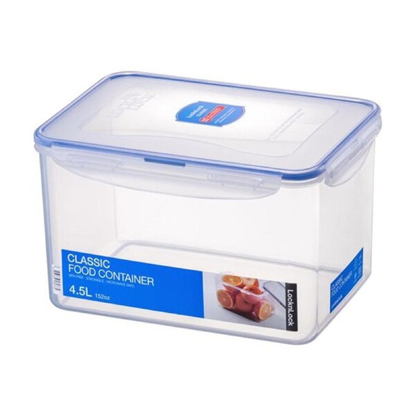 Lock & Classic Rectangular Tall Food Storage Container 4.5L
