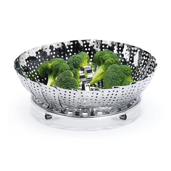Avanti Stainless Steel Collapsible Steamer Basket Cooking Tool 28cm