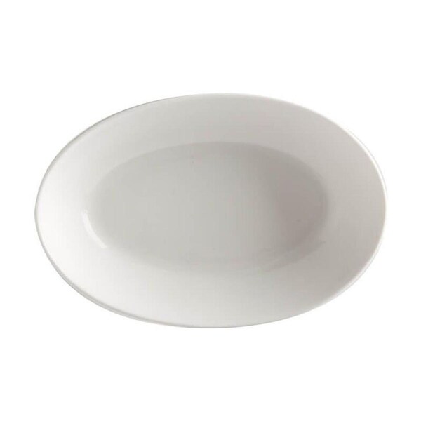 Maxwell & Williams Porcelain Basics Oval Bowl Serveware White 25x17cm