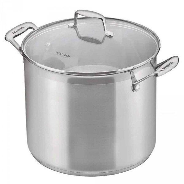 Scanpan 7.2L Stainless Steel Impact Stockpot w/ Glass Lid 24cm