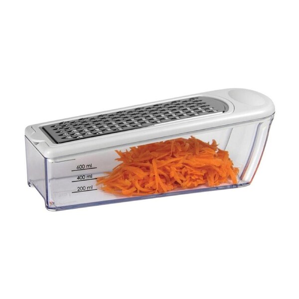 Avanti Multi Boxed Grater w/ 4 Stainless Steel Blades & Storage Container