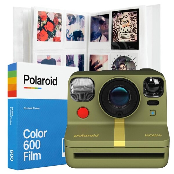 Polaroid Now+ Gen 2 - Forest Green Camera with Album and Film