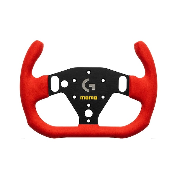 MOMO × Logitech G Sim GT-RACER 290 Steering Wheel Attachment for RS Wheel Hub (Red)