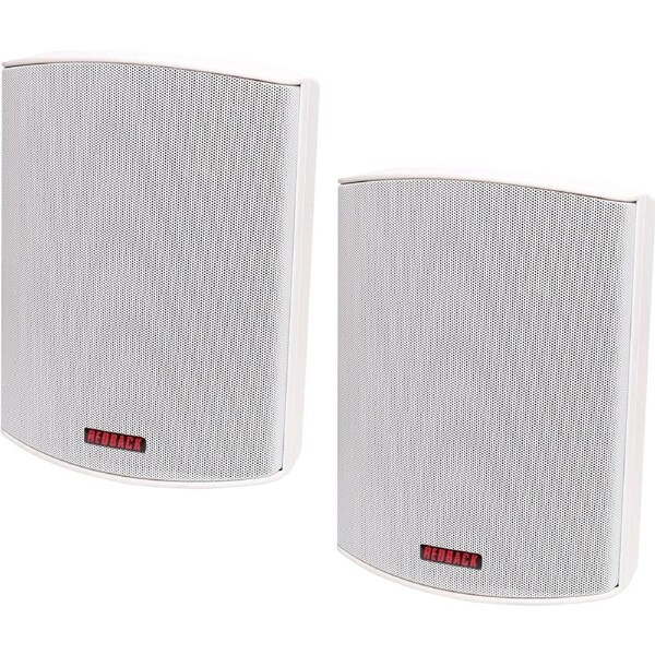 REDBACK 50W-100V 8 Ohm IP54 Rated Wall Mount Speaker Pair 215x202x288 C0922C WHT