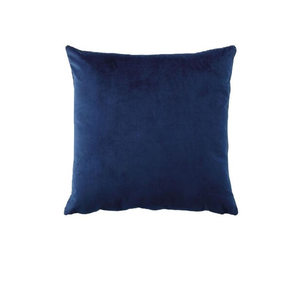 Bianca Vivid Coordinate Velvet Indigo Square Cushion 43 x 43 cm