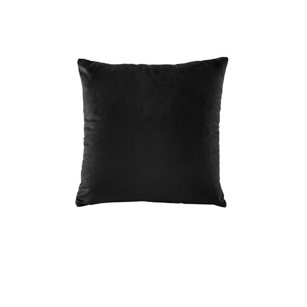 Bianca Vivid Coordinates Velvet Square Cushion Black 43 x 43 cm