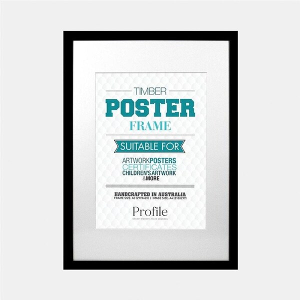 Profile Poster Decorator Black A3/A4