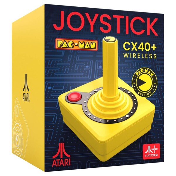 Atari Pac-Man CX-40+ Wireless Joystick (Yellow)