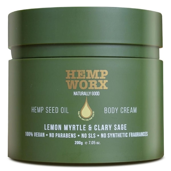 Hemp Worx Hemp Seed Oil Body Cream Lemon Myrtle 200g