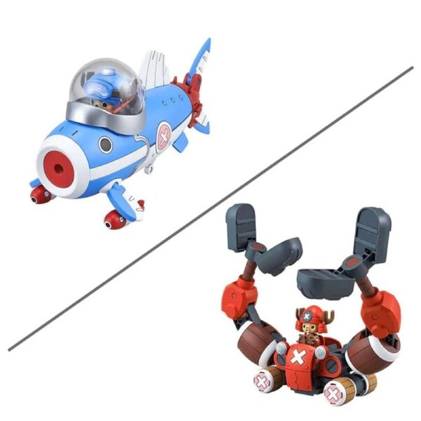 Bandai One Piece Chopper Robot 3 and 5 Chopper Submarine and Chopper Crane