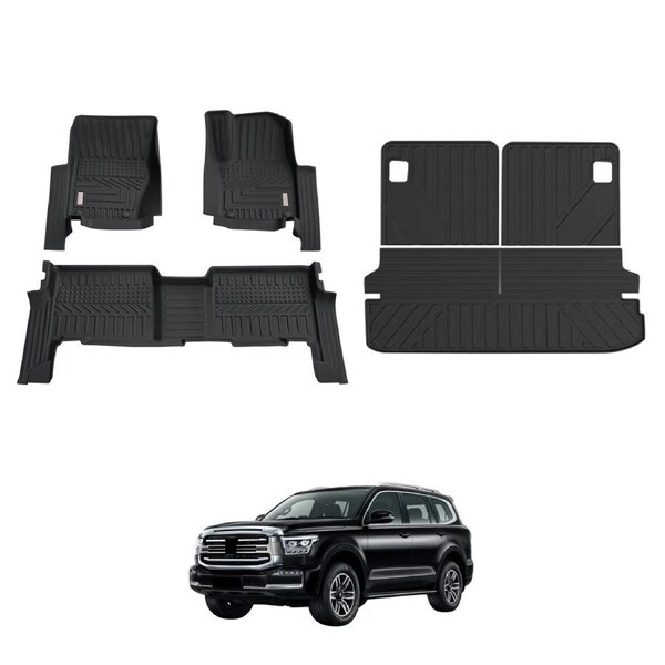 5D Car Floor Mats Boot Liner for GWM Tank 500 2024-Onwards