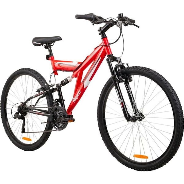 Repco Charger 27.5 Dual Suspension Mountain Bike 70cm - Red