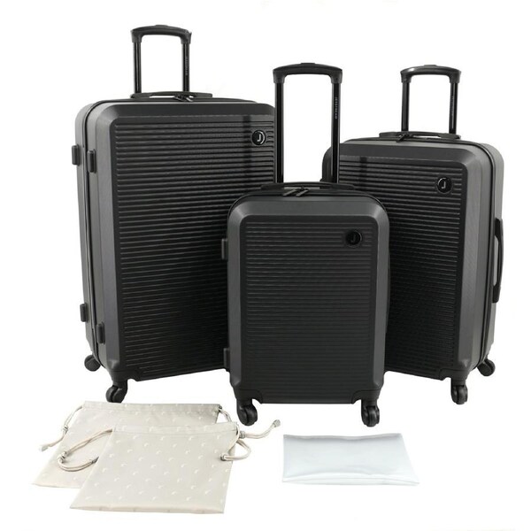 Jetstream Bermuda 6 Piece Luggage Set - Black