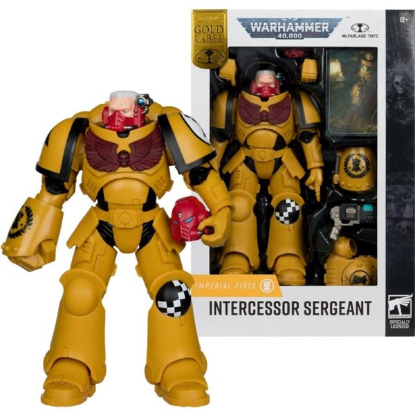 Warhammer 40K Imperial Fist Intercessor Sergeant 7" Action Figure**