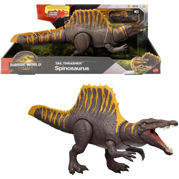 Jurassic World Rebirth Tail Thrasher Spinosaurus Figure