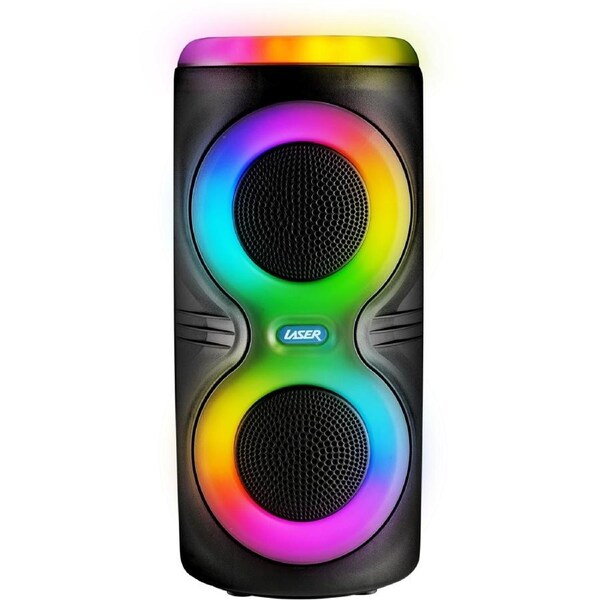 Laser RGB DJ-Style Tall Speaker