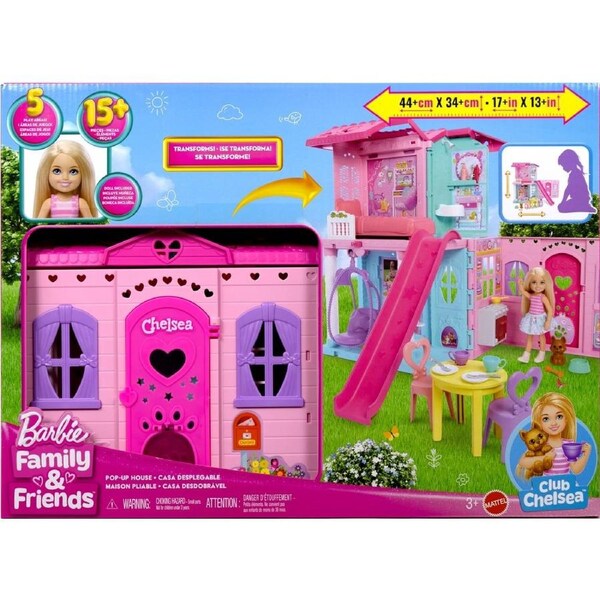 Barbie Chelsea Pop-Up Doll House with Doll