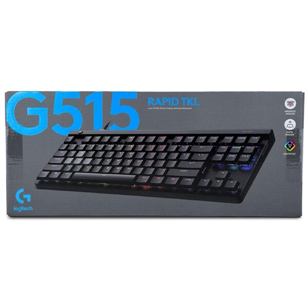 Logitech G515 Rapid TKL Wired Low Profile Analog Gaming Keyboard - Black (920-013868)