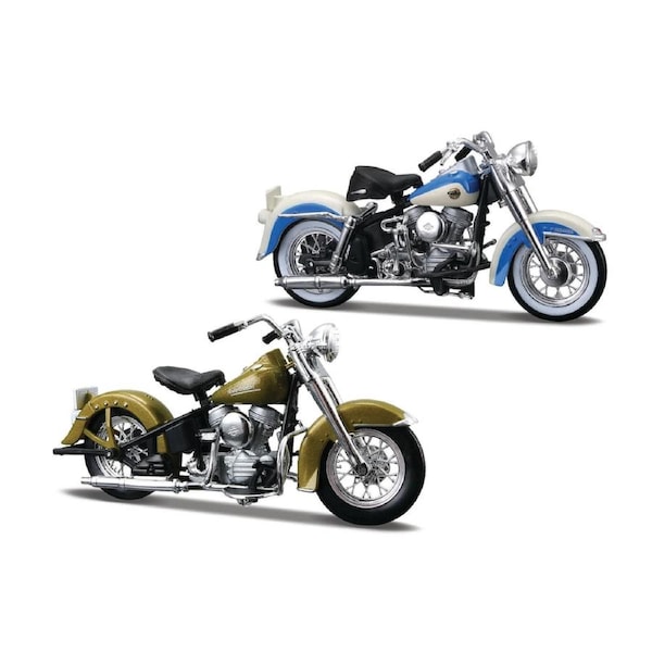 Maisto Harley-Davidson 1950s Motorcycle Duos 1:18 Scale Diecast Vehicle 2 Pack