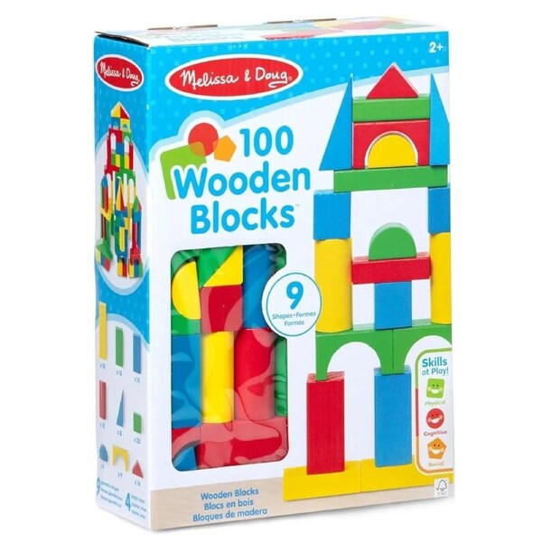 Melissa & Doug - 100 Wooden Blocks