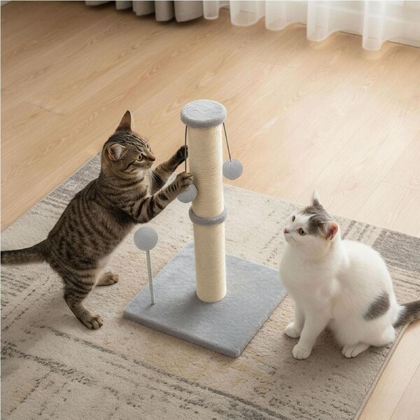 54cm PaWz Cat Tree with Scratching Post & Ball