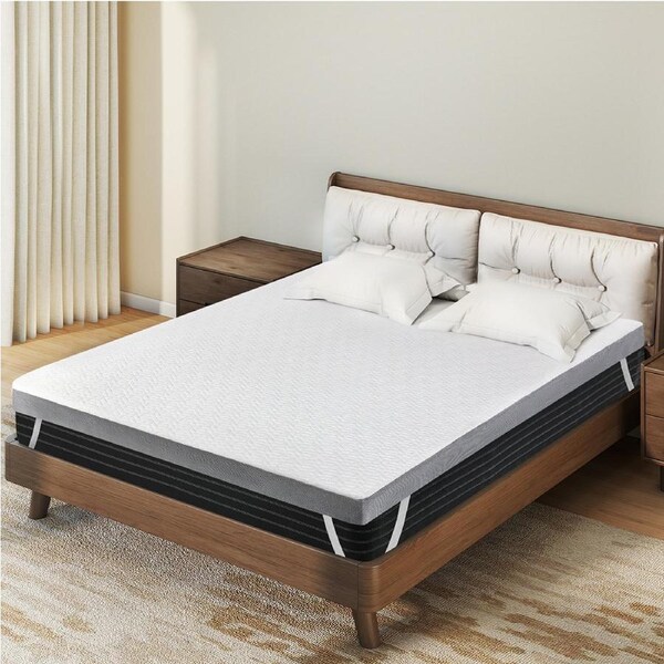 8cm DreamZ Dual Layer Mattress Topper Memory Foam - Queen