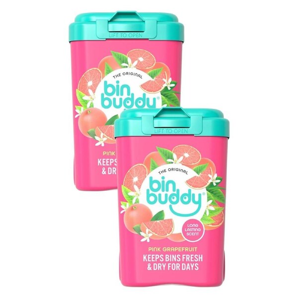 Bin Buddy Fresh Pink Grapefruit 450g Power x2