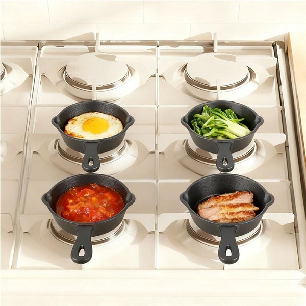 Toque 4 Pcs Mini Frying Pan Kitchen Non-Stick Coated Omelette Cookware Set