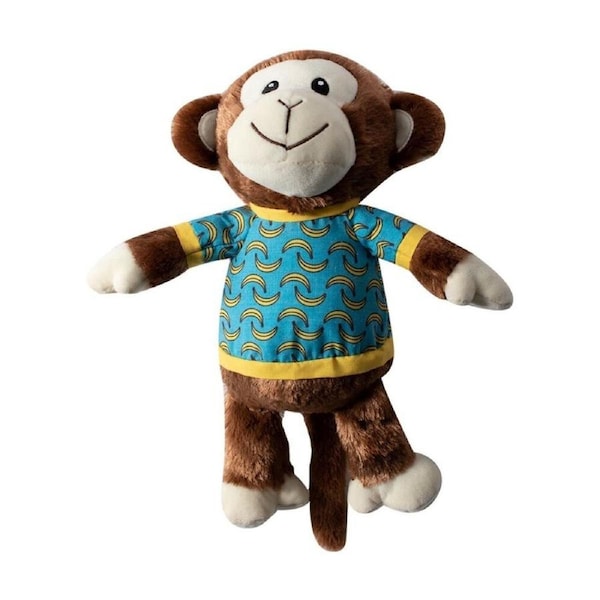 Petshop By Fringe Studio Bananas The Monkey Plush Dog Toy Extra Large