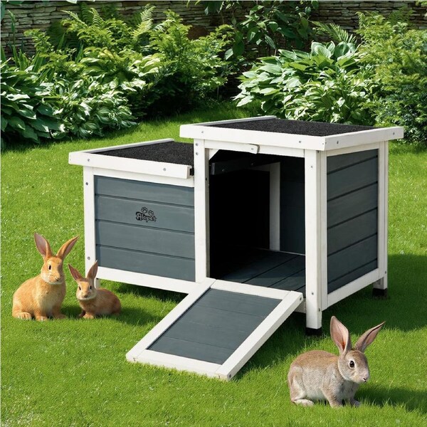 Alopet Outdoor Rabbit Hutch Wooden Cage Chicken Coop House Enclosure Cat House Indoor