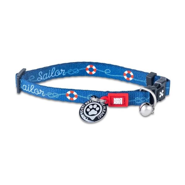 Max & Molly Adjustable Fit Smart ID Cat Collar w/ Bell Sailor
