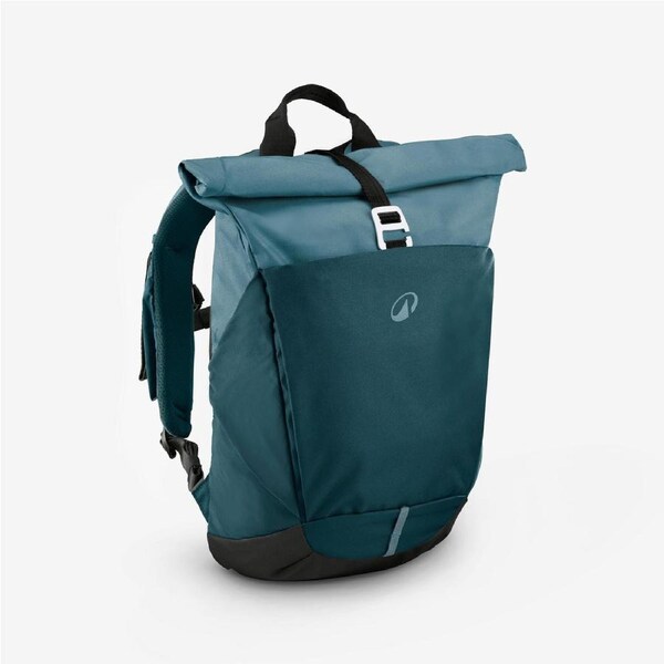 Quechua Hiking Backpack 16+4 L, Escape 500 Rolltop Green