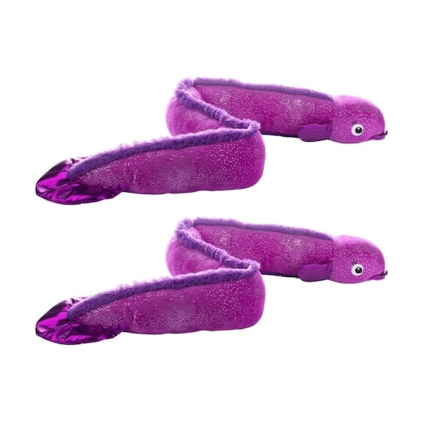 2PK Petshop By Fringe Studio Kind Of A Big Eel Tug Plush Dog Toy Extra Large