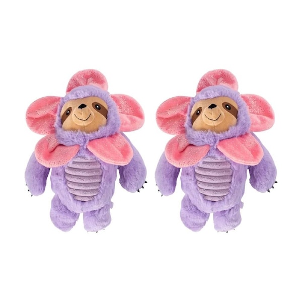 2PK Fringe Studio I'll Grow On You Soft Plush Dog Toy Flower