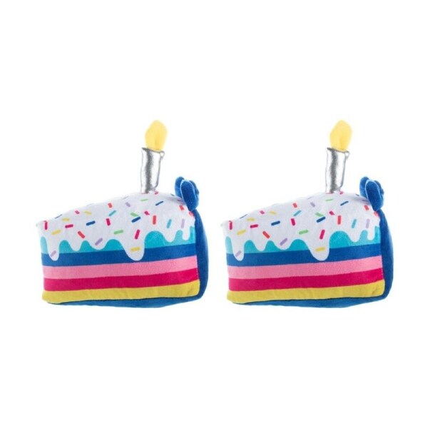2PK Petshop By Fringe Studio Cake It Easy Soft Plush Dog Toy 17cm