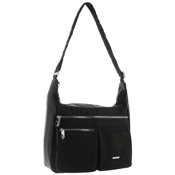 Pierre Cardin Anti-Theft Cross Body Bag Black 27x11x20cm