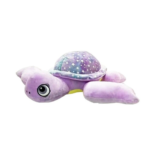 Huggable Toys Aquarium Plush 20cm Turtle Flipper Purple Glow-In-The-Dark, OItur-Fli-Pu