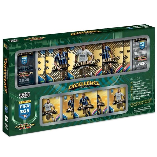 Panini 2026 FIFA 365 Adrenalyn XL Trading Cards Excellence Box