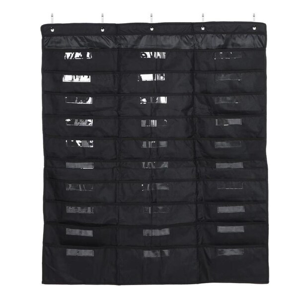 Wall Mounted File Organizer Hanging Bag 30 Pockets Oxford Cloth Document Storage