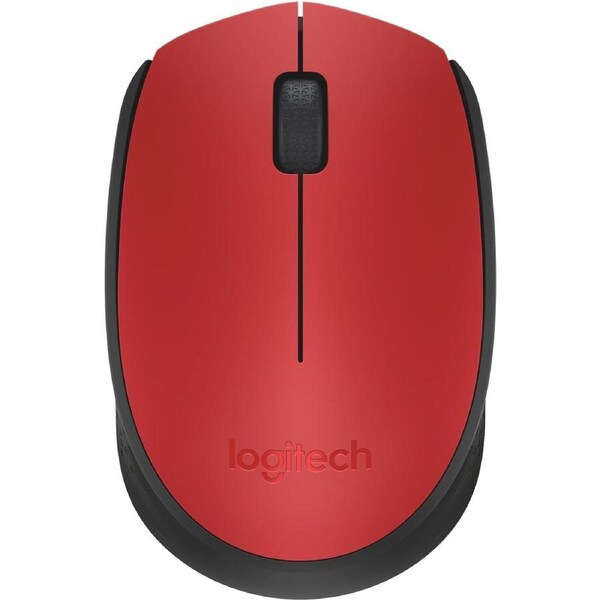 Logitech M171 Wireless Mouse, Red