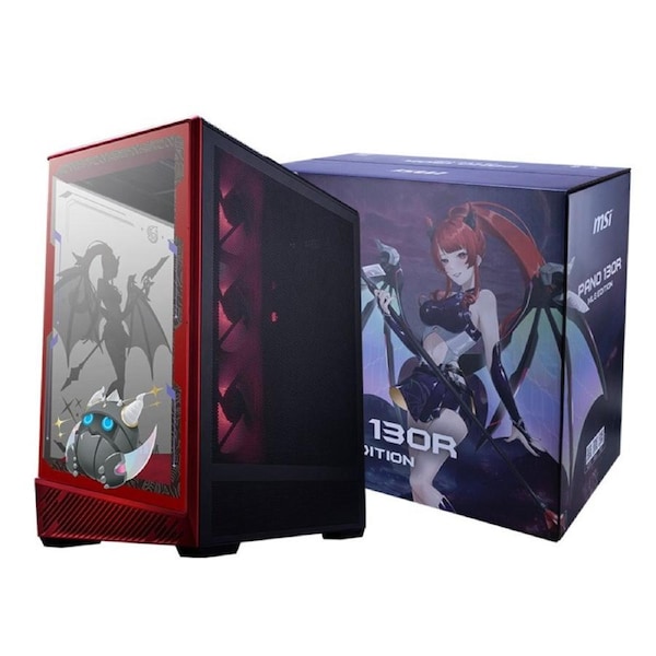 MSI PANO 130R MLG EDITION, Mid-Tower, ATX/M-ATX/ITX, 400mm GPU, 165mm CPU cooler, USB-C 20Gbps, 4 ARGB fans, 360mm rad, PSU 180mm, 7 slots, 3 SSDs