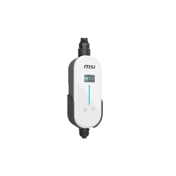 MSI EV Charger White Ezgo 10A+15A+Home kit, Single Phase, 230V, 1PH, 2.3KW