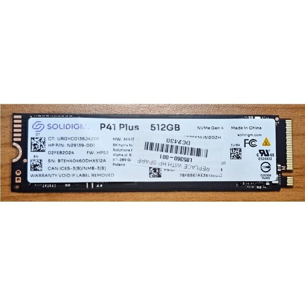 OEM 512GB Gen4 NVMe SSD 3500/1625MB/s R/W 200TBW 220K/300K IOPS 1.5M hrs MTTF PCIe 4 M.2 2280 1yr wty >500GB (not Crucial)