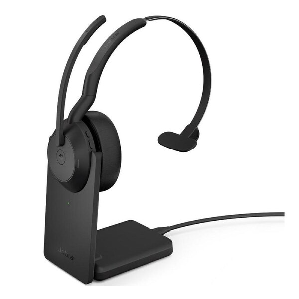 Jabra Evolve2 55, USB A, UC, Mono, Stand, Active Noise Cancellation (ANC), Link