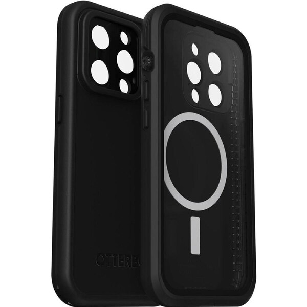OtterBox FRE Magsafe Apple iPhone 14 Pro Case Black - (77-90172), DROP+ 5X Military Standard, 2M WaterProof, Built-In Screen Protector,360o Prote